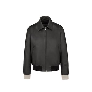Chaqueta de cuero de alta costura de Christian Dior
