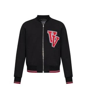 Chaqueta bomber con parche de Versace