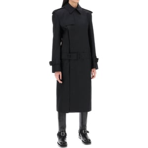 Gabardina de seda con mezcla de Burberry