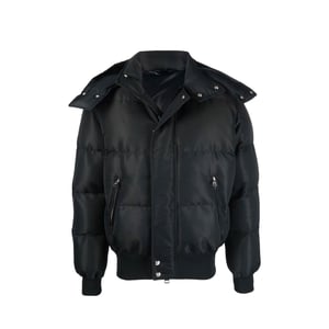 Chaqueta bomber acolchada de mezcla de lana de Alexander Mcqueen