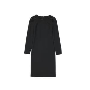 Vestido de mezcla de lana de Alberta Ferretti
