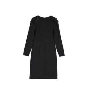 Vestido de mezcla de lana de Alberta Ferretti