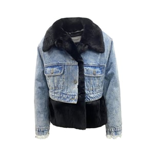 Forte Dei Marmi Couture Chaqueta vaquera con forro de piel