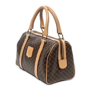 Celine Mini Boston  en Marrón Lona recubierta