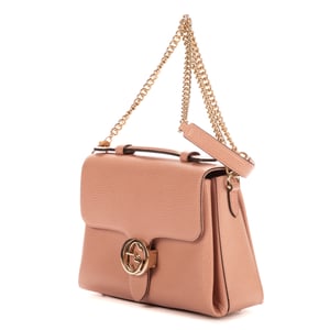 Gucci Interlocking G  en Rosa Piel de becerro
