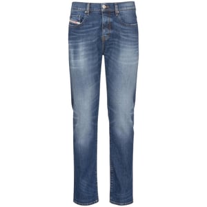 Pantalones Vaqueros Azules Con Parche Grande D-strukt De Diesel