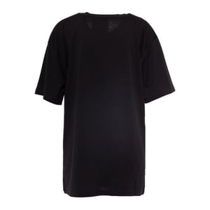 Camiseta Extragrande Negra Con Doble Sonrisa De Moschino