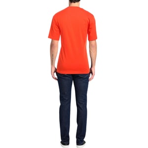 Camiseta Naranja Con Logo Brillante De Moschino Couture