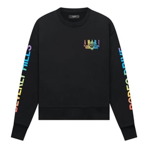 Suéter Negro De Cuello Redondo Amiri Xo Beverly Hills