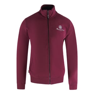 Sudadera Aquascutum Active Con Cremallera Burdeos