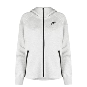 Sudadera Con Capucha Nike Gris Claro Con Cremallera