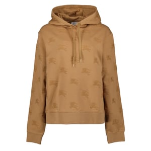 Sudadera Con Capucha Y Cordón Con El Logotipo Bordado De Burberry, Color Marrón Camel Legacy