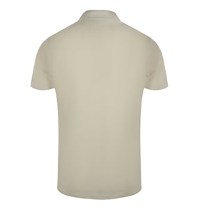 Polo Color Beige Arena Con Logo Floral Vibrante Cavalli Class