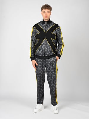John Richmond Pantalones del hombre negro, amarillo, Gris