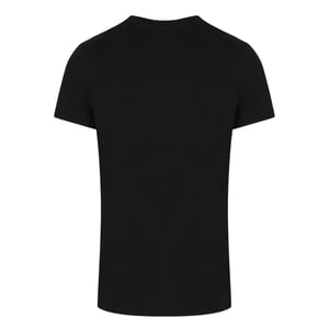 Camiseta Negra Con Logo Multicolor Arcoíris De Balmain Paris