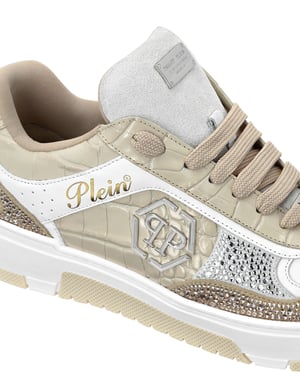Low Top Sneakers Mix Strass Cocco