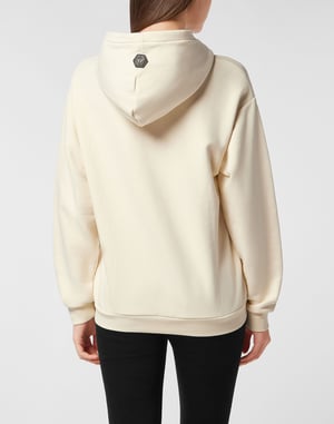 Cotton Venice Beach Fit Hoodie Teddy Beach Crystal