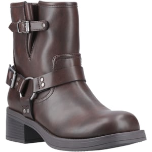 Botines de tacón para mujer de imitación de piel marrones Rocket Dog Nino