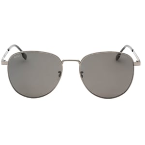Gafas De Sol Hugo Boss Pz Grises Con Lentes Mate De Rutenio Oscuro Para Hombre