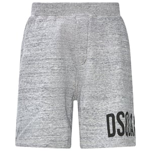 Pantalones Cortos Grises Claros De Corte Relajado De Dsquared2