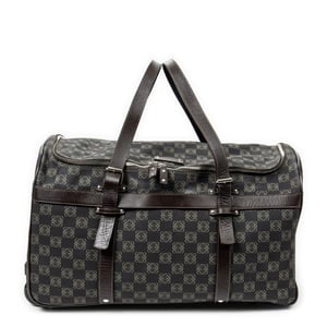 Loewe Vintage Anagram Suitcase  en Negro/Beige Lona recubierta