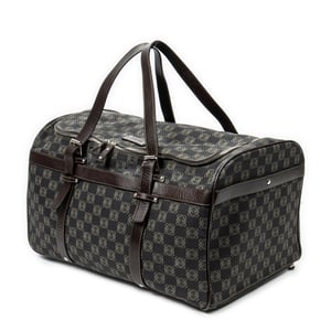 Loewe Vintage Anagram Suitcase  en Negro/Beige Lona recubierta