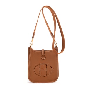 Hermès Evelyne 16  en Marrón Piel de becerro
