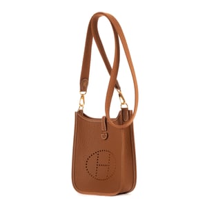 Hermès Evelyne 16  en Marrón Piel de becerro
