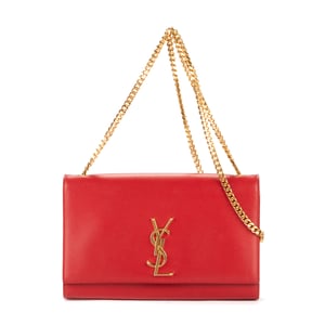 Yves Saint Laurent Tassel Kate Medium en Rojo Piel de becerro