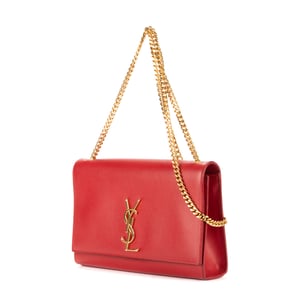 Yves Saint Laurent Tassel Kate Medium en Rojo Piel de becerro