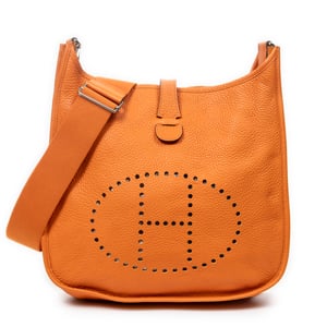 Hermès Evelyne III GM en Naranja Piel de becerro