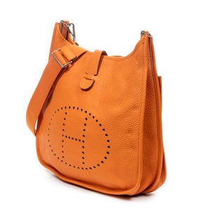 Hermès Evelyne III GM en Naranja Piel de becerro