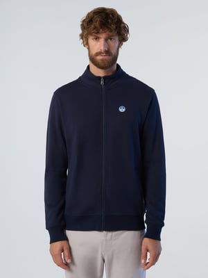 North Sails Sweatshirt Full-zip with logo patch