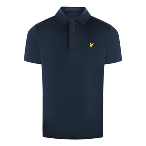 Polo Azul Marino Texturizado De Lyle &amp; Scott