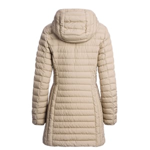 Chaqueta Larga Beige Besada Por El Sol De Parajumpers
