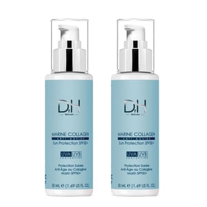 Dr H Protección Solar Antienvejecimiento Colágeno Marino SPF 50 50ml x 2 Paquete Doble