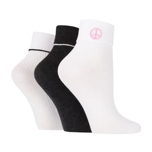 Paquete de 3 pares de calcetines de salón con costura de moda para mujeres