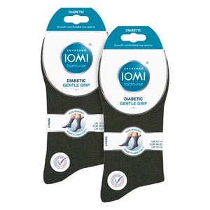 Paquete de 6 calcetines de algodón diabéticos para hombres sin elasticidad con punta sin costuras