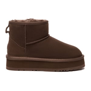BOTAS CORTAS DE PLATAFORMA DE PIEL GRIS PARA MUJER DE EVER AU Australia