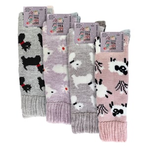4 Pares de Calcetines Largos Suaves para Dama
