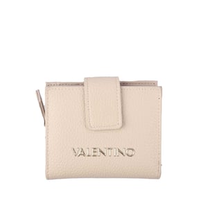 Cartera con cierre tipo zip Valentino Alexia en beige