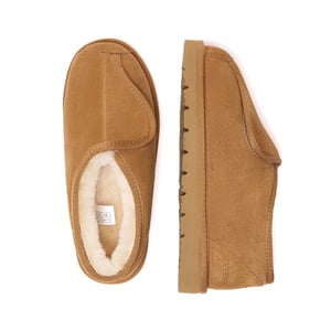 Zapatillas de piel de oveja ajustables de musgo para hombres de EVER AU Australia