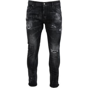 Vaqueros Negros Desgastados Tidy Biker De Dsquared2