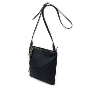 Gucci Web Jolicoeur Crossbody  en Negro Lienzo