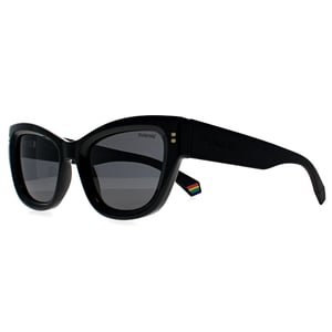 Polaroid Cat Eye Womens Negro Gris Polarizado PLD 6237/S/X