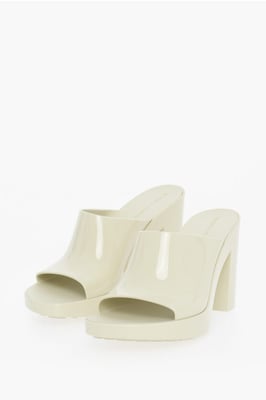 Sandalias de tacón GLEAM de goma de 10 cm en color blanco