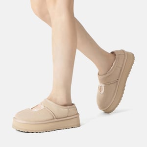 EVER AU Australia Zapatillas de Plataforma con Plumaje para Mujer