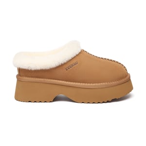 BOTAS DE PIEL DE OVEJA DE TACÓN CHUNKY A MEDIO CALF SAVANNA PARA MUJER AU AUSTRALIA EVER