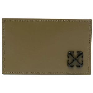 Estuche Para Tarjetas Sencillo Off-white Jitney, Color Verde Militar, Accesorios