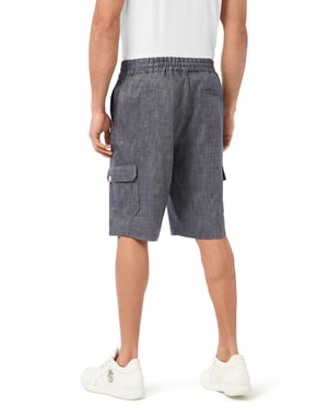 Linen Cargo Shorts